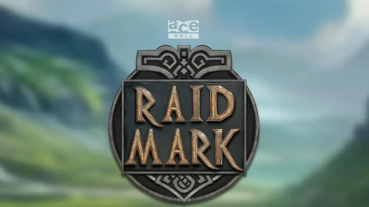 Tampilan visual slot Raidmark dengan tema Viking yang brutal dan intens.